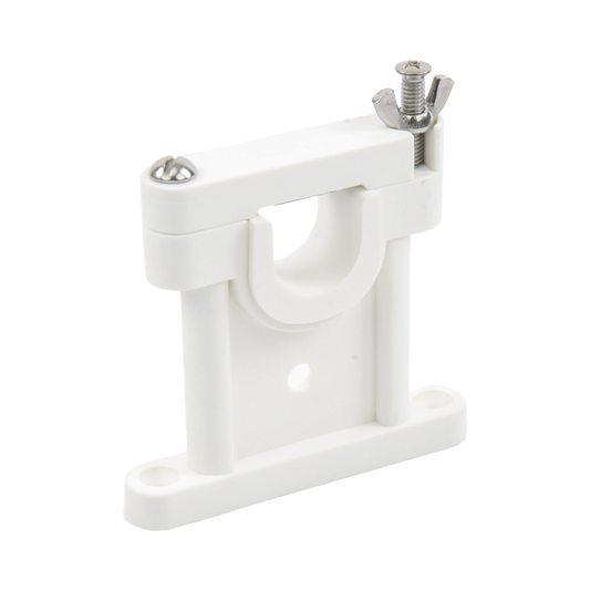 Soporte para antenas de 1 1/2 ", 1 1/8" y 1" de diametro, utilizando el adaptador incluido.
