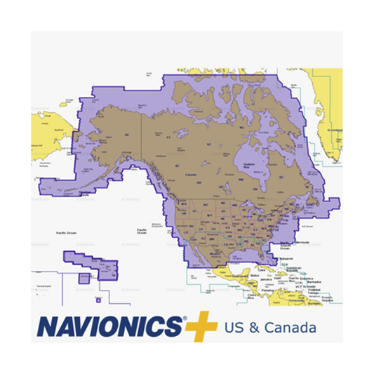 Mapa NAV+NI de Navionics, cobertura todo EE.UU y Canadá