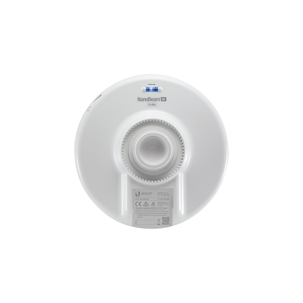 NanoBeam airMAX AC CPE up to 330 Mbps, 2 GHz (2412 - 2472 MHz) with integrated 13 dBi antenna