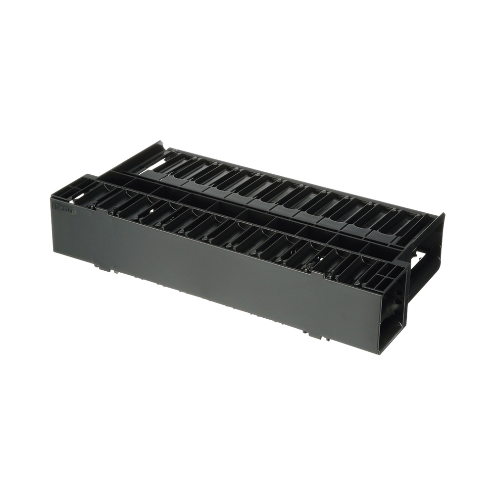 Organizador de Cables Horizontal NetManager, Doble (Frontal y Posterior), Para Rack de 19in, 2UR