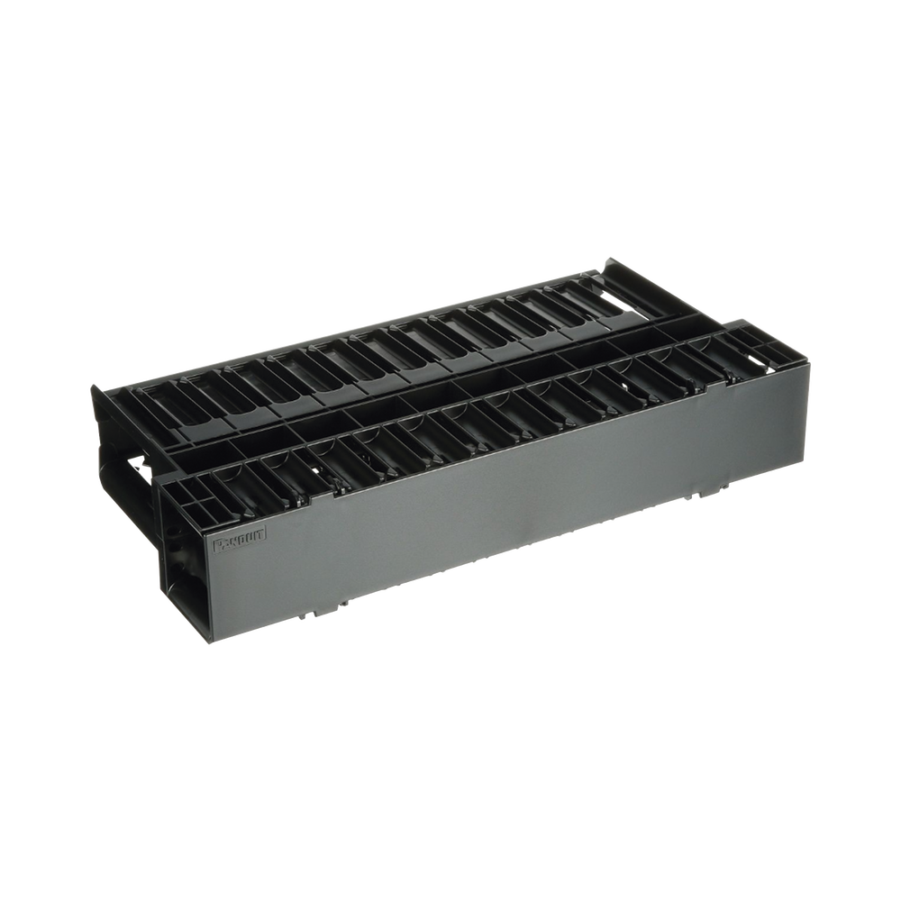 Organizador de Cables Horizontal NetManager, Doble (Frontal y Posterior), Para Rack de 19in, 2UR