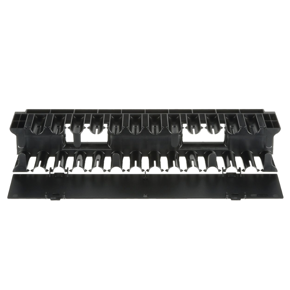 Organizador de Cables Horizontal NetManager, Sencillo (Solo Frontal), Para Rack de 19in, 2UR