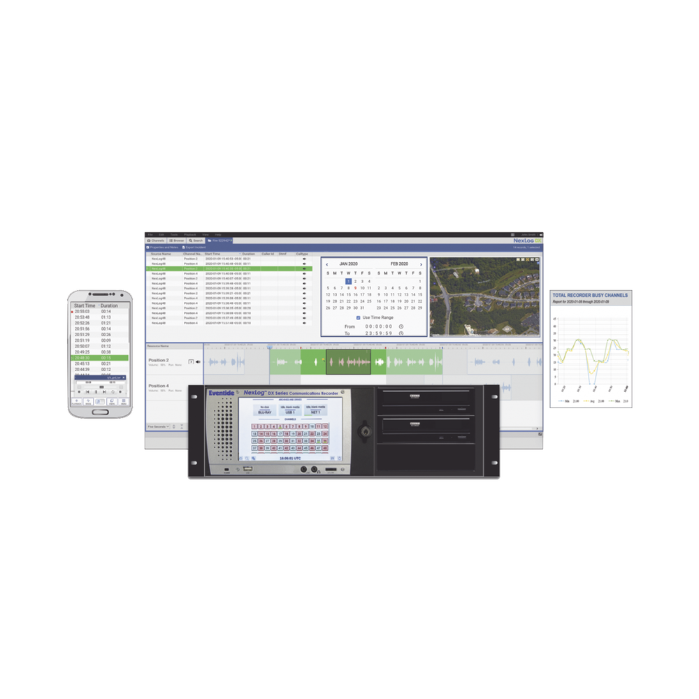 Advanced Audio Recording System, For 911, NXDN, P25, DMR Tait, MOTOTRBO, Sepura, Dispatch Systems, VoIP and Telephony