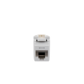 Conector Jack Estilo 110 (de Impacto), Tipo Keystone, Categoría 6, de 8 posiciones y 8 cables, Color Blanco