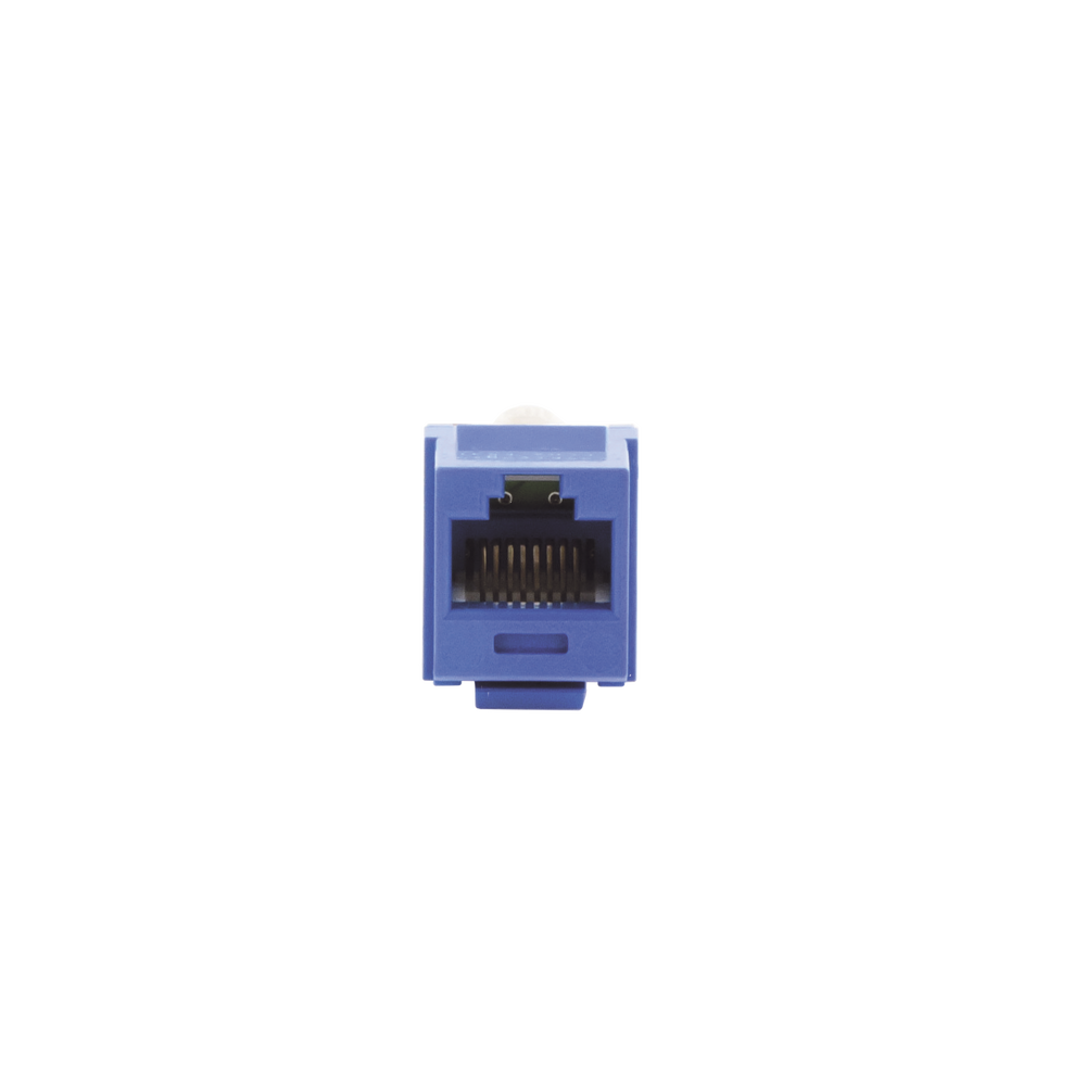 Category 6, 8-Position, 8-Wire, Keystone Jack, TP Style, Blue
