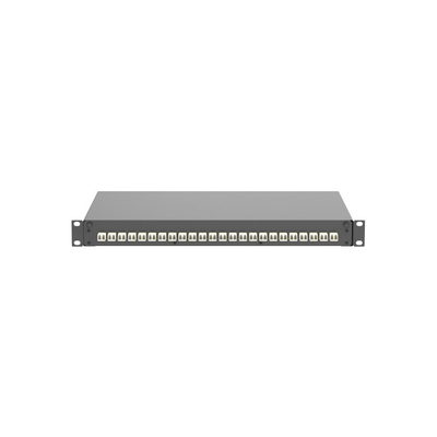 Cajón de fibra pre-cargado con 24 adaptadores LC dúplex para fibra multimodo OM1 62.5/125
