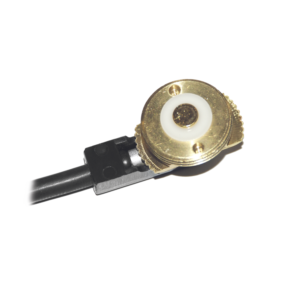 Montaje para Antenas Móviles, 1 Hilo, 5 mts de Cable RG58U, Montaje 3/4" (NMO), sin Conector.
