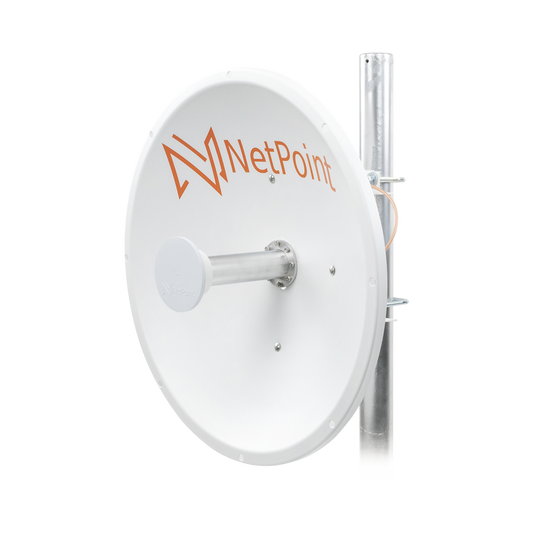 Antena Direccional / 2 ft / 4.9-6.4 GHz / Ganancia 30 dBi / SLANT de 45 ° y 90 ° / Conector N-Macho / Montaje  y jumpers incluidos.