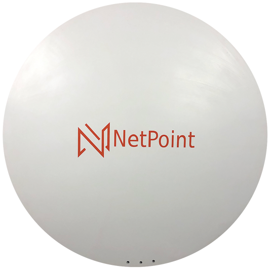 Antena de parabola profunda, blindada, con supresión al ruido de 4 ft, 5.9-7.2 GHz, Ganancia 36 dBi con SLANT de 45 ° y 90 °, ideal para hasta 80 km, Conectores N-hembra, montaje con alineación milimétrica.