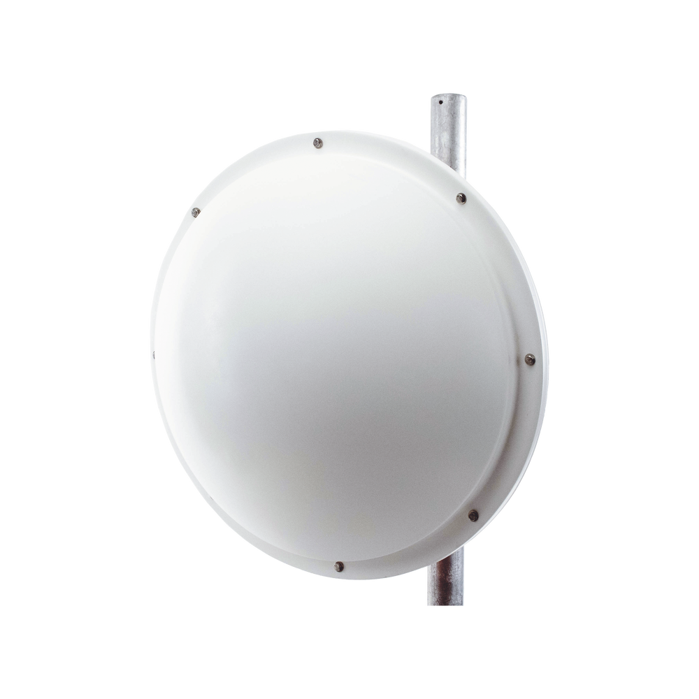 Antena de uso rudo para zona salinas / 2 ft / 4.9-6.2 GHz / Ganancia 30 dBi / SLANT de 45 ° y 90 ° / Incluye radomo, jumper y montaje.