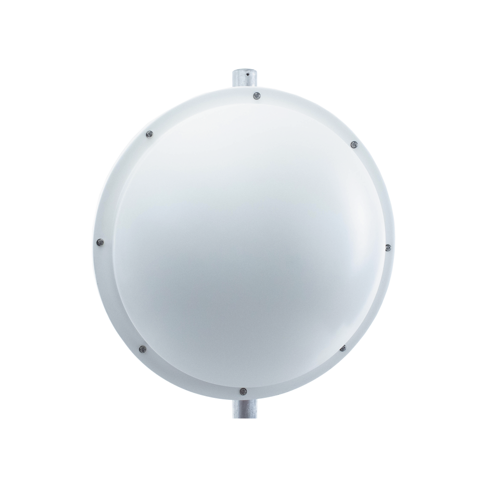 Antena de uso rudo para zona salinas / 3 ft / 4.9-6.2 GHz, Ganancia 34 dBi / SLANT de 45 ° y 90° / Incluye radomo, jumper y montaje. 