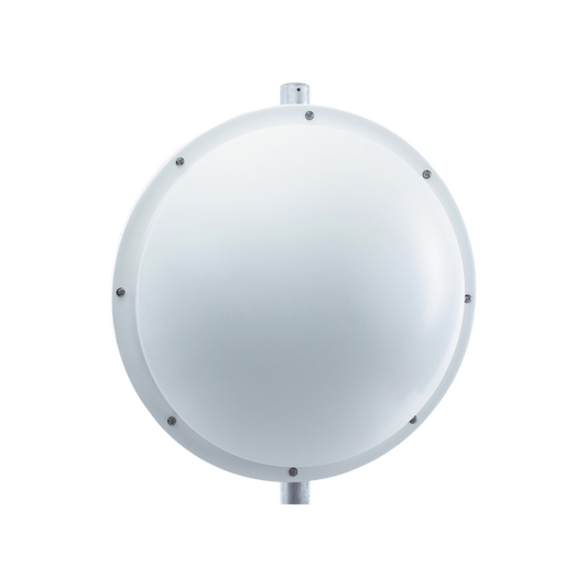 Antena de uso rudo para zona salinas / 3 ft / 4.9-6.2 GHz, Ganancia 34 dBi / SLANT de 45 ° y 90° / Incluye radomo, jumper y montaje. 