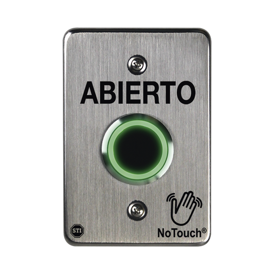 Interruptor IR NoTouch® de Acero Inoxidable, De un solo grupo, ABIERTO