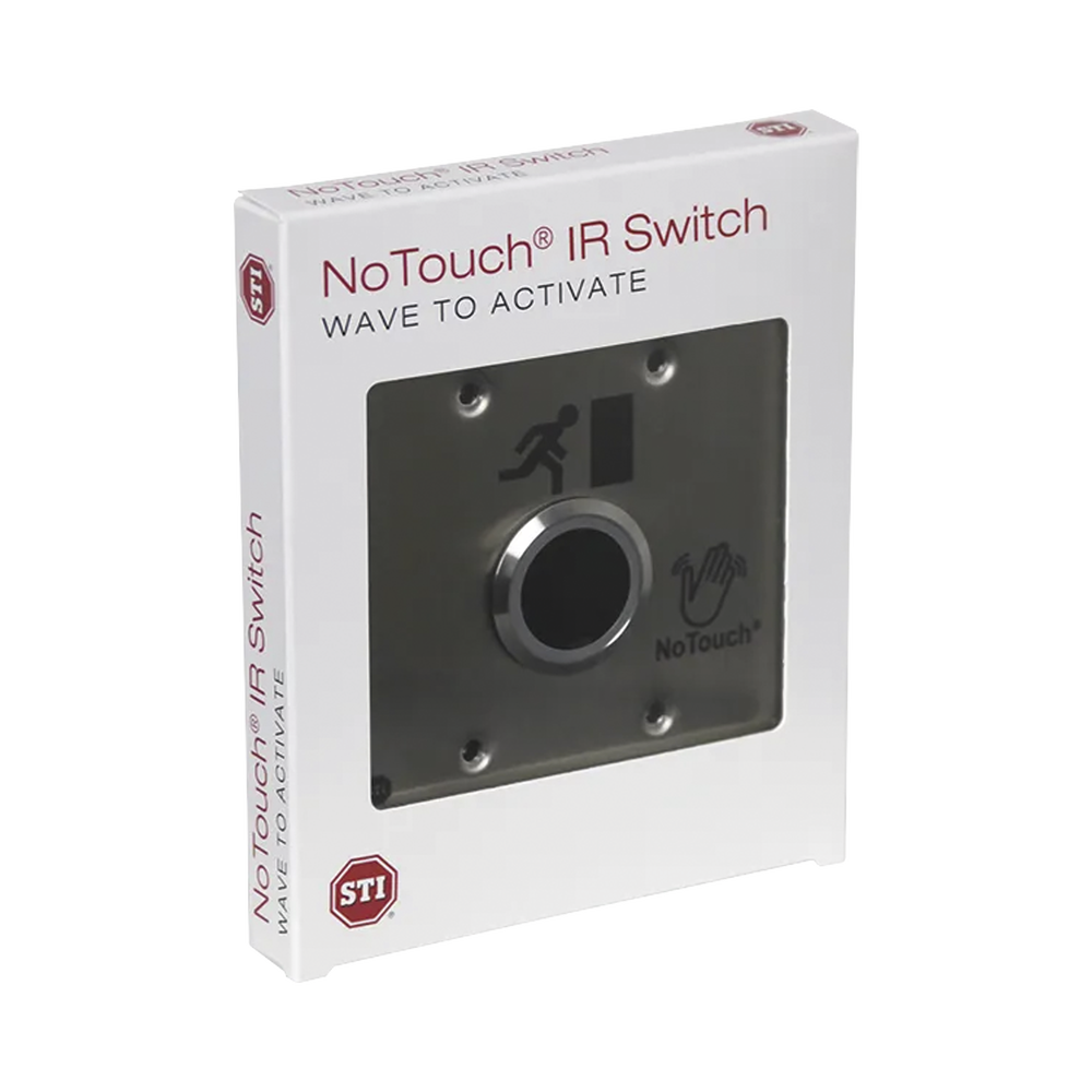 Interruptor IR NoTouch® de Acero Inoxidable / Salida Doble / Símbolo de Puerta