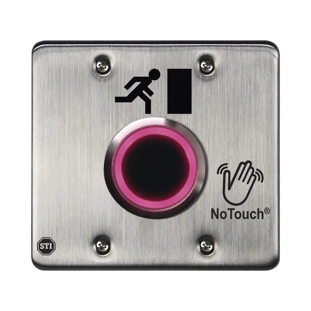 Interruptor IR NoTouch® de Acero Inoxidable / Salida Doble / Símbolo de Puerta