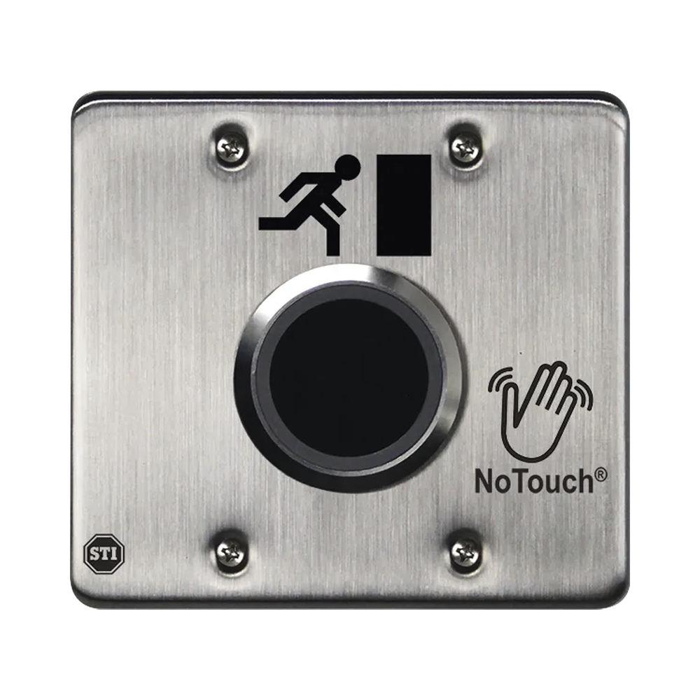 Interruptor IR NoTouch® de Acero Inoxidable / Salida Doble / Símbolo de Puerta