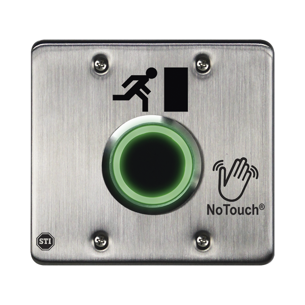 Interruptor IR NoTouch® de Acero Inoxidable / Salida Doble / Símbolo de Puerta