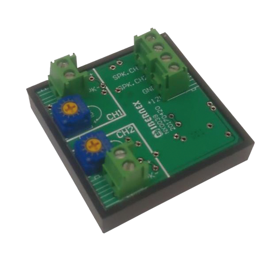 AMPLIFICADOR DE AUDIO PARA 2 ALTAVOCES NX0102, COMPATIBLE CON NX0015 Y NX0037
