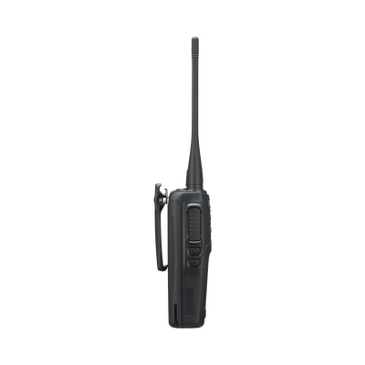 136-174 MHz, Digital DMR-Analógico, 5 Watts, 64 Canales, Roaming, Encriptación, GPS, Inc. antena, batería alta capacidad