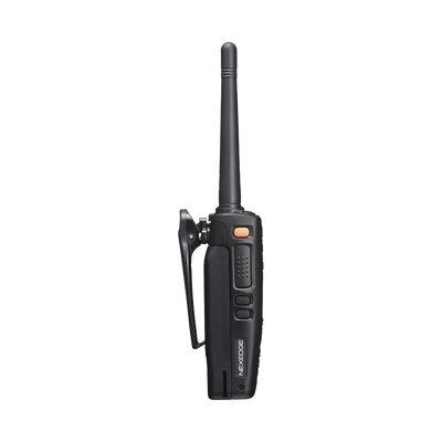 136-174 MHz, 64 Canales, Digital NXDN-DMR-Análogo, GPS, Bluetooth, IP67, 2 Pines, Intr. Seg. Inc. Batería-Antena-Cargado