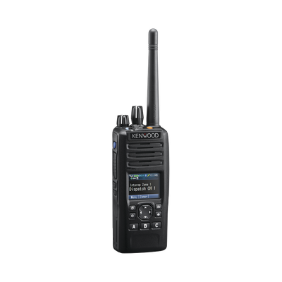 136-174 MHz, Digital NXDN-P25-DMR-Analógico, 6 W, Bluetooth, GPS, MicroSD, 1024 Canales, Incluye Batería, cargador, ante