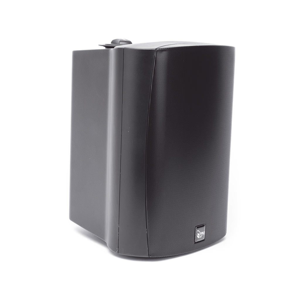 70V/100V 2-Way Outdoor Speaker, 6.5" Woofer, 1" Silk Soft Dome Tweeter, Black.