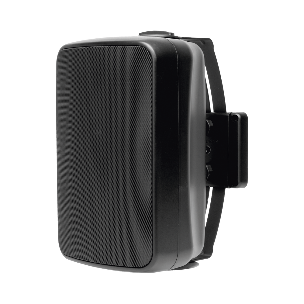 2-way outdoor surface mount speaker, black, 6.5" injected polyethylene woofer, 1" tweeter, 8 Ohms