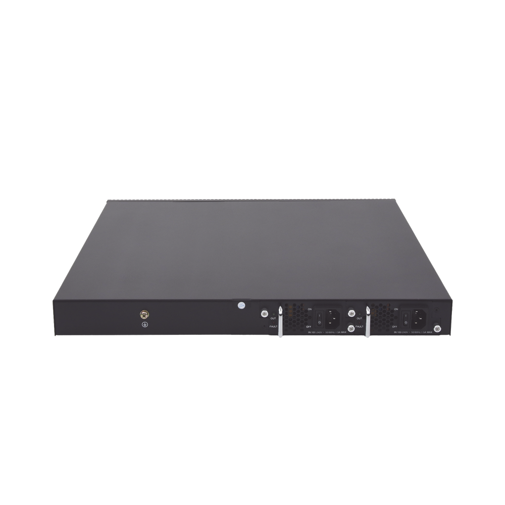 8-port GPON OLT, up to 1024 ONUs, 4 Gigabit combo ports (RJ45 + SFP) + 2 SFP+ 10GbE ports, 2 AC power supplies (included)