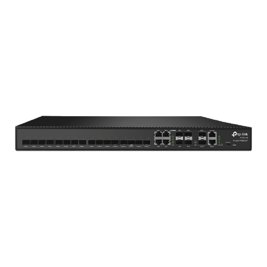 OLT de 16 puertos GPON, hasta 2048 ONUs, 4 puertos combo (RJ45 + SFP) Gigabit + 2 puertos SFP+ 10GbE, 2 fuentes AC (incluidas)