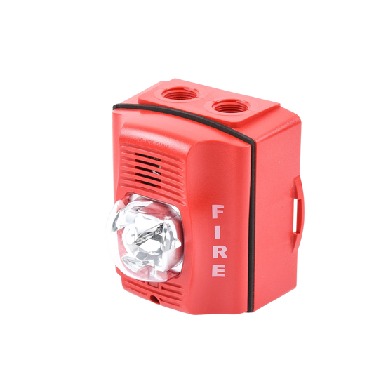 Sirena con Lámpara Estroboscópica para Exterior a 2 Hilos con Configuración Estroboscópica Seleccionable