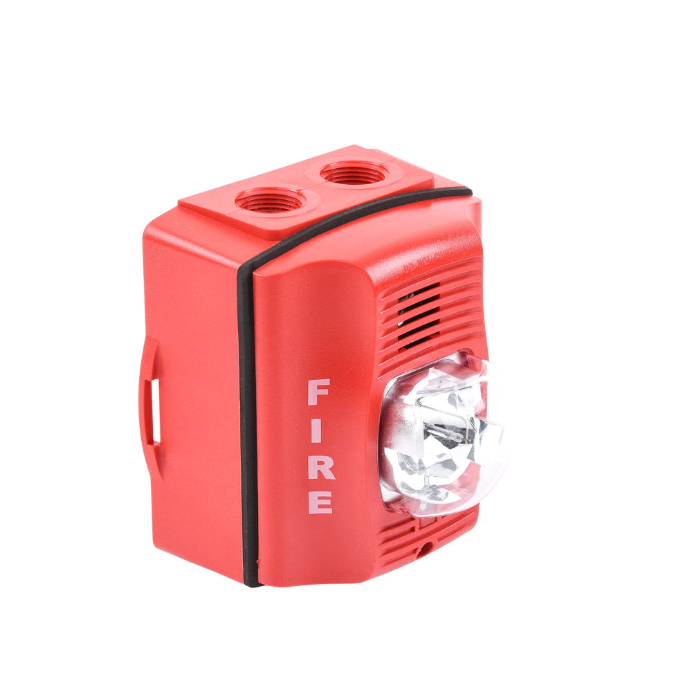 Sirena con Lámpara Estroboscópica para Exterior a 2 Hilos con Configuración Estroboscópica Seleccionable