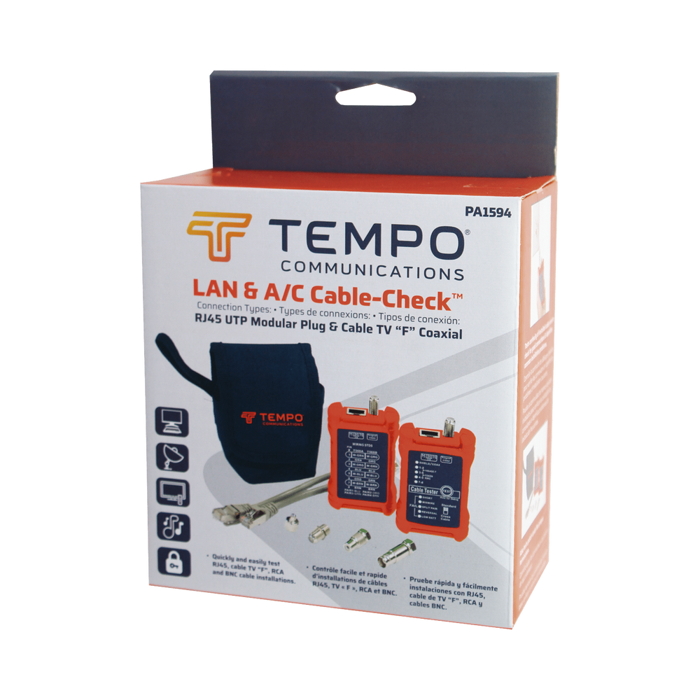 Tester Profesional para mapeo de cables de red/coaxiales