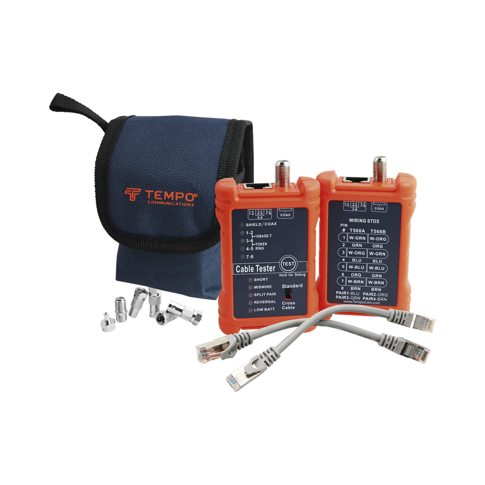 Tester Profesional para mapeo de cables de red/coaxiales