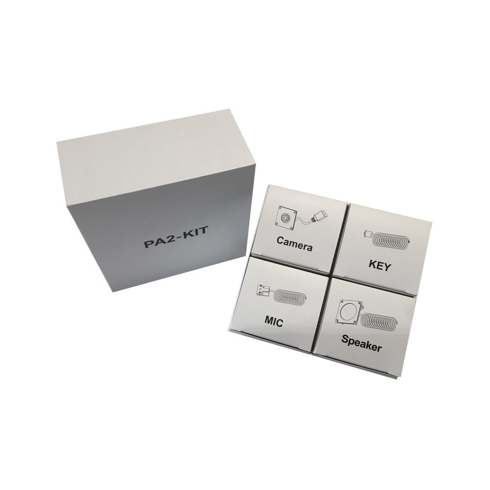 Accessory Kit for the PA2F model, includes camera, microphone, speaker and button, multiple applications