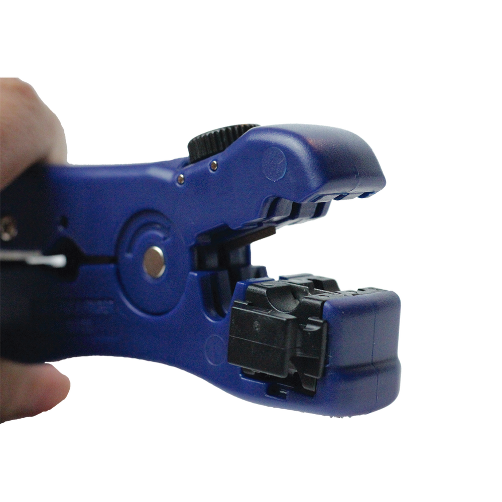 UTP/Coaxial cable stripper with cutter