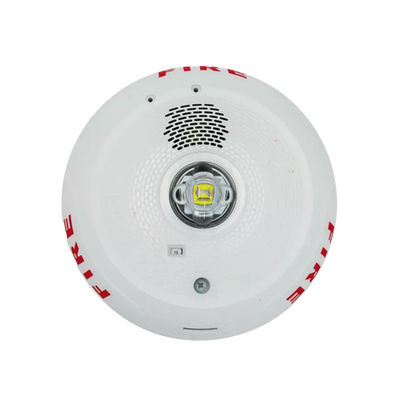 Sirena con Lámpara LED Estroboscópica / 2 Hilos / Montaje en Techo / 15 Hasta 117 Candelas / Temporal 3 Alto y Bajo / Ta