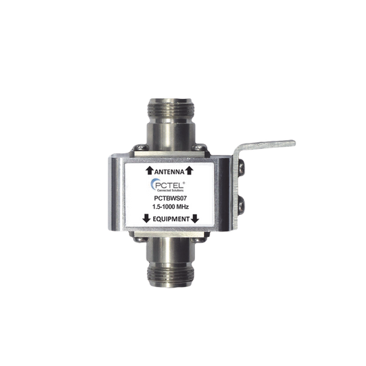 Protector Coaxial con ceja frontal, conectores N hembra