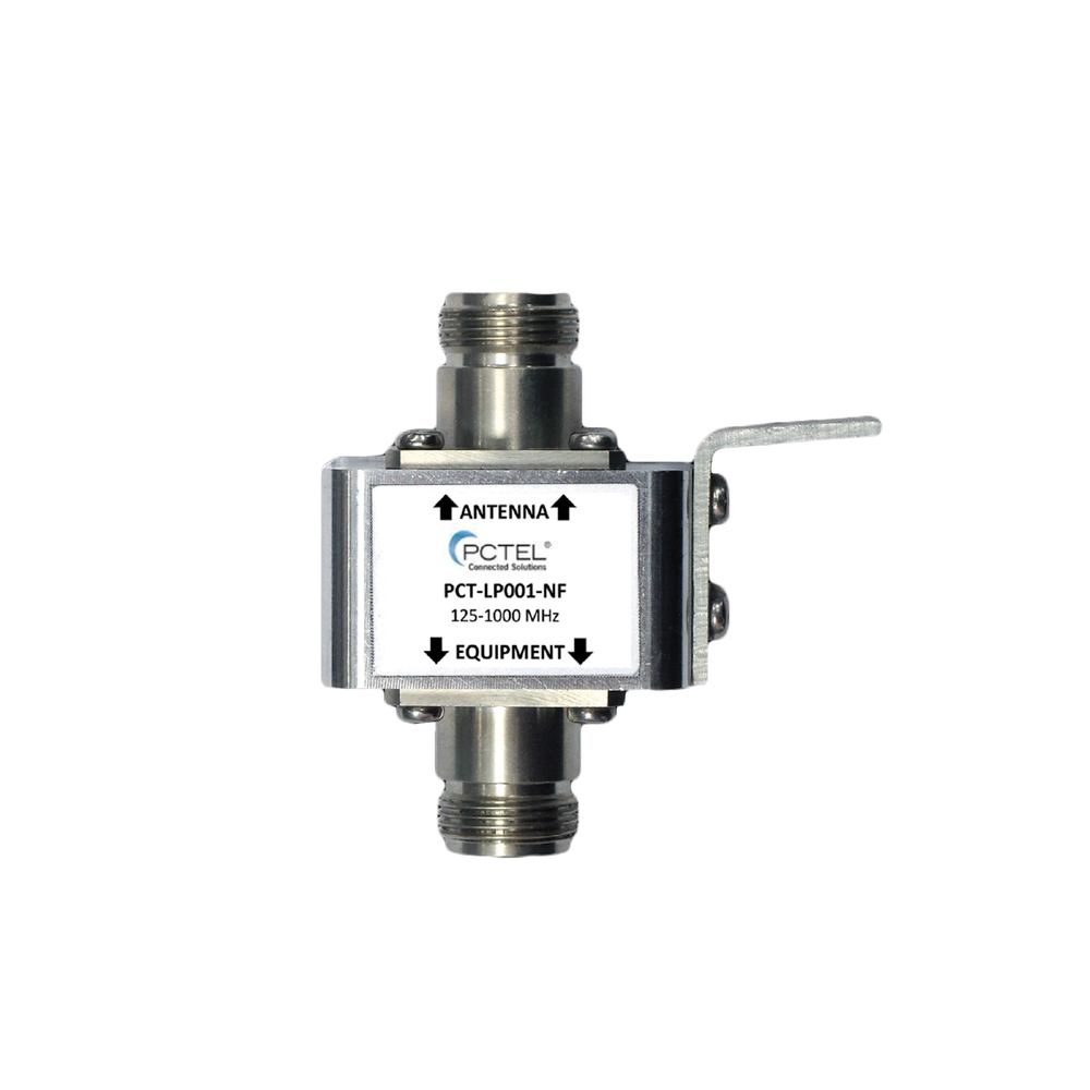Protector Coaxial con ceja frontal, conectores N hembra