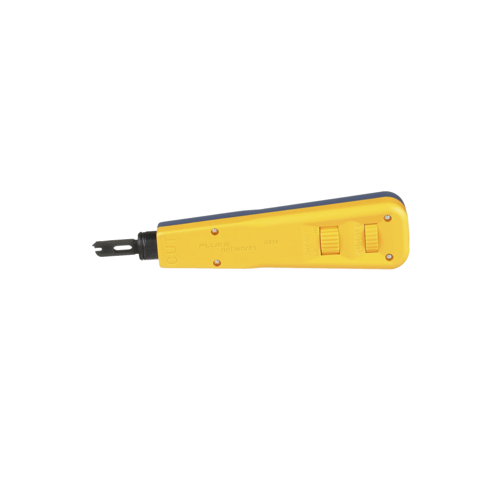 Herramienta de Impacto, con Cuchilla para Terminación de Conectores 110 IDC, Color Amarillo - Fluke Networks