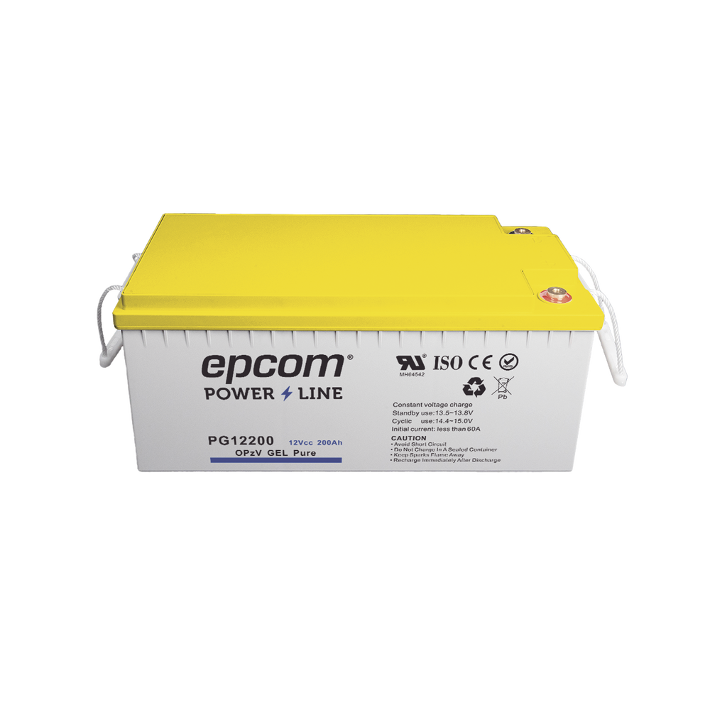 Pure Gel Battery / 12 V @ 200 Ah / Deep Cycle / For use in uninterruptible power systems