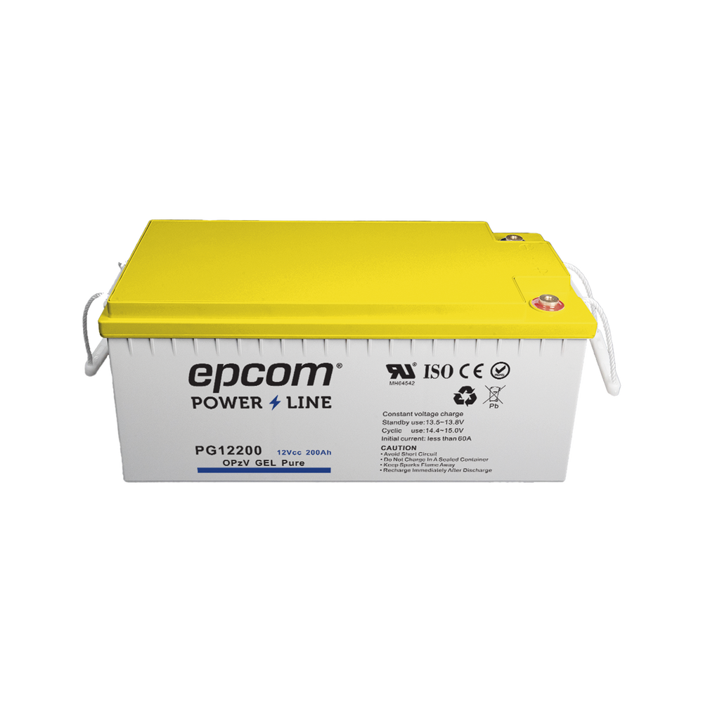 Batería de GEL PURO / 12 V @ 200 Ah / Ciclo profundo / Para uso en sistemas de energía ininterrumpida
