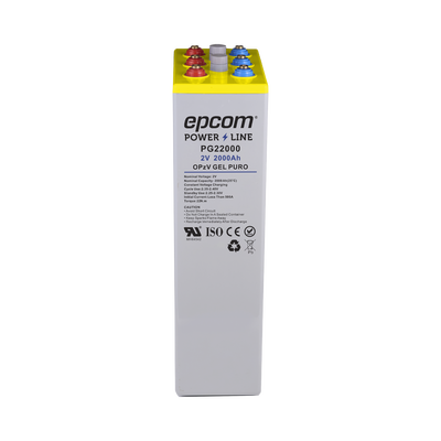 Batería 2 V @ 2,000 Ah / GEL PURO OPZV / Ciclo profundo / Para uso en sistemas de energía ininterrumpida