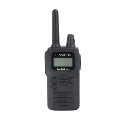 450-470 MHz, 2 W, 6 canales en BRS, 16 canales en modo profesional, Incluye antena, batería, cargador y clip