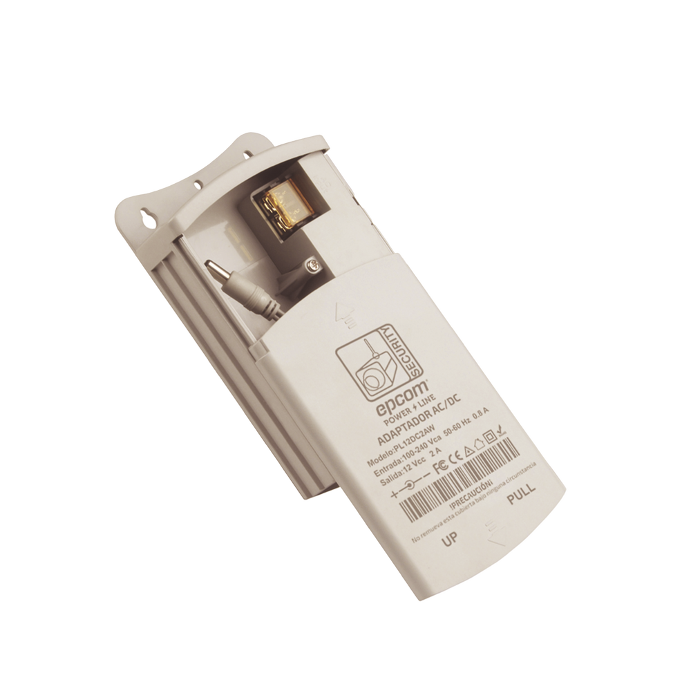Fuente de Poder para Exterior / 12 VCD / 2 Amp / 1 Salida / Voltaje de Entrada de 100 - 240 VCA