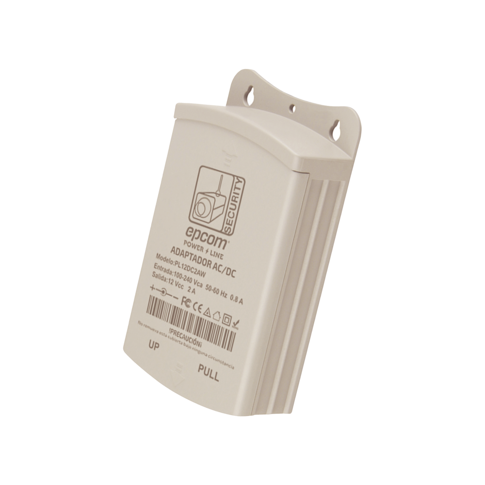 Fuente de Poder para Exterior / 12 VCD / 2 Amp / 1 Salida / Voltaje de Entrada de 100 - 240 VCA