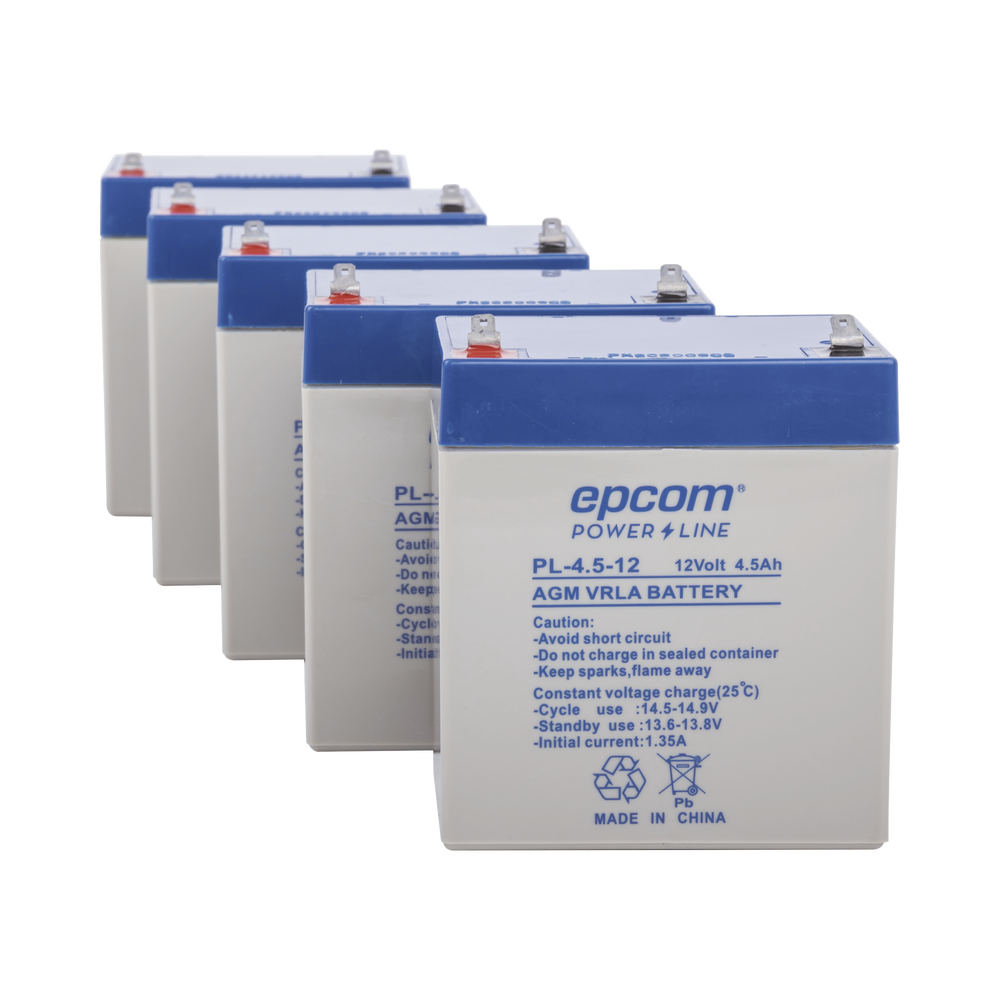 Paquete de 5 Baterías PL4.512, Ahorre $ con este KIT 