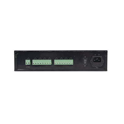 Fuente de poder Grado INDUSTRIAL de 11 - 15 Vcd @ 10 Amper, para 9 cámaras, para Rack, con voltaje de entrada de 110-240