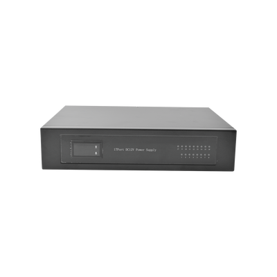 Fuente de poder HEAVY DUTY INDUSTRIAL de 11 a 15 Vcd @ 20 Amper para 17 cámaras, 20 Amper, Para Rack, voltaje de entrada