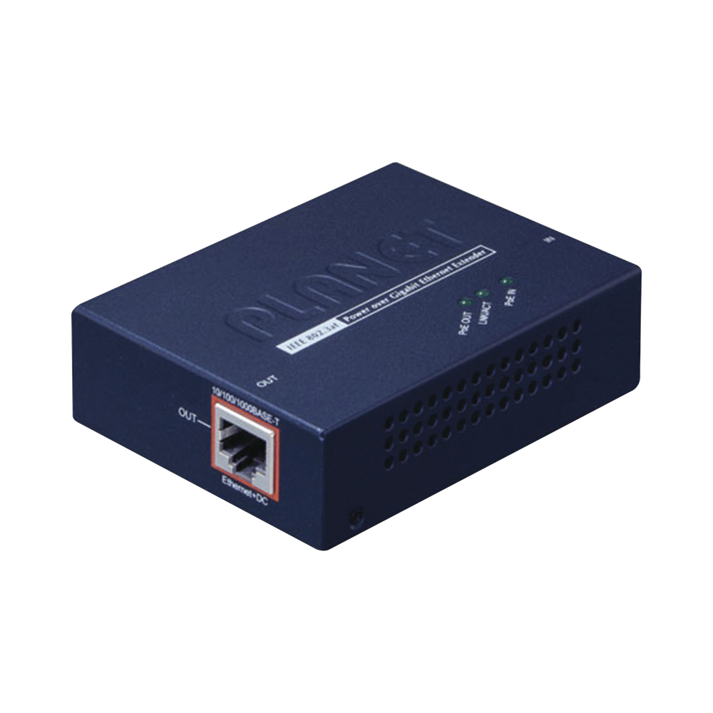 Extensor 100m PoE 802.3af/at de 1 puerto 10/100/1000 Mbps