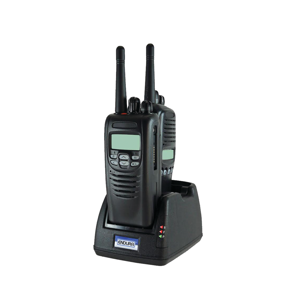 Multi-charger for 2 Motorola XTS1500/2500/3000 radios, ASTRO SABER HT1000 batteries NTN9858, NTN8299, NTN4595, NTN7144